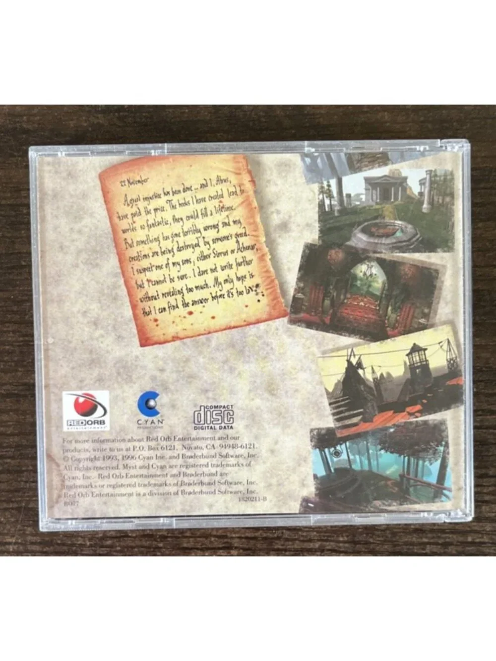 Myst: Masterpiece Edition PC CD-ROM Game 1999 Red Orb
